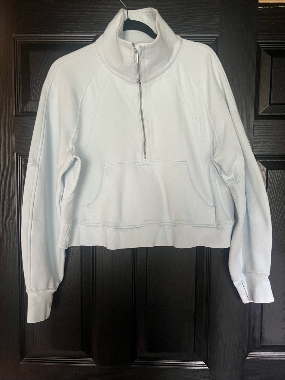 Lululemon Scuba Oversized Half-Zip Hoodie - light blue
